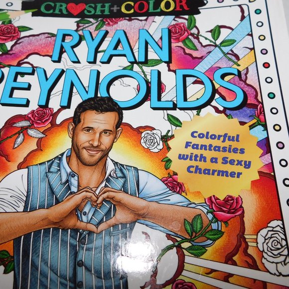Crush + Color RYAN REYNOLDS Adult Coloring Book - NEW - Picture 2 of 8